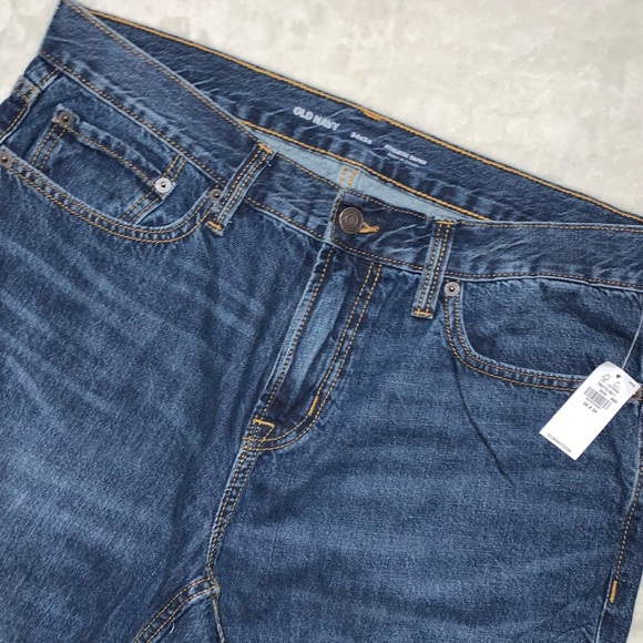 Old Navy NWT Athletic Taper Fit Denim Jeans size 34/34 - Picture 3 of 9